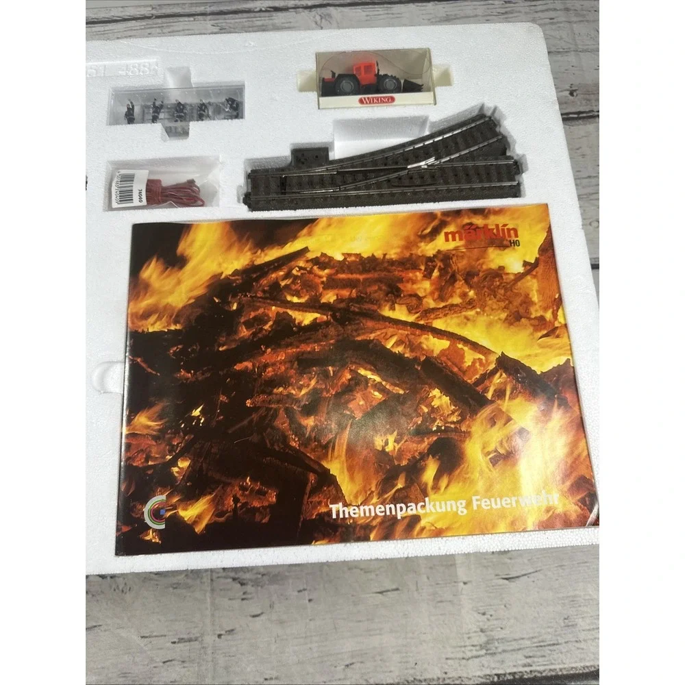 Märklin HO 78000 Fire Dept Theme Extension Set New Complete w/ Original Box